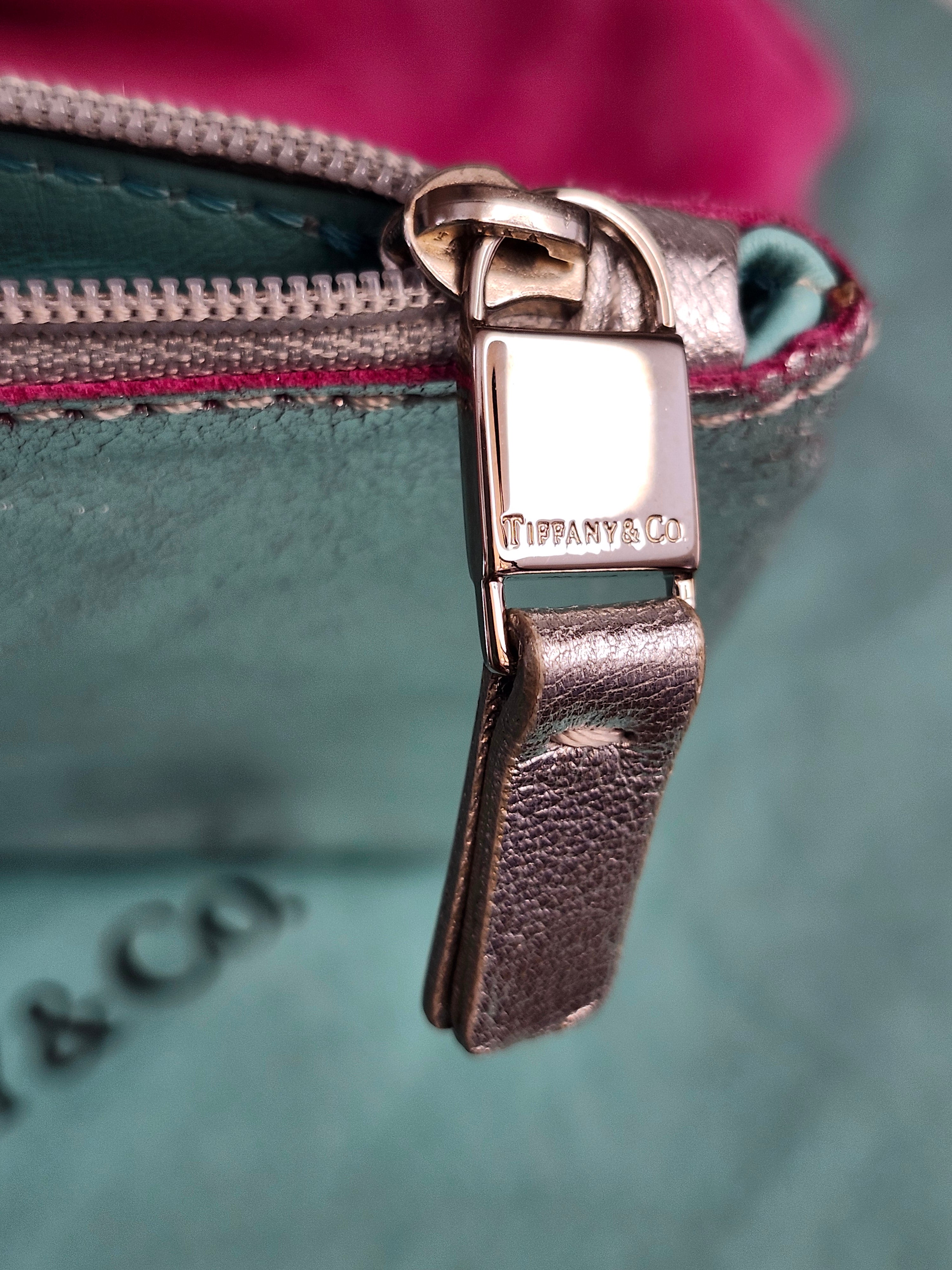 Tiffany & Co. Reversible Tote Bag in Pink Suede and Silver