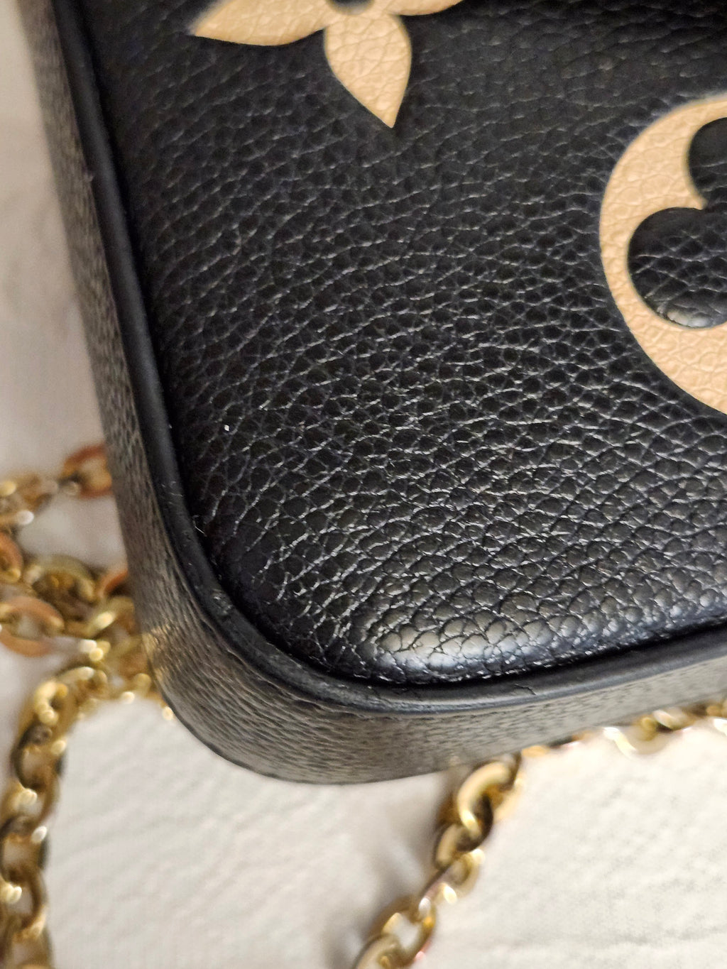 Louis Vuitton Monogram Empreinte Pochette Felicie Bag on Chain with Dustbag