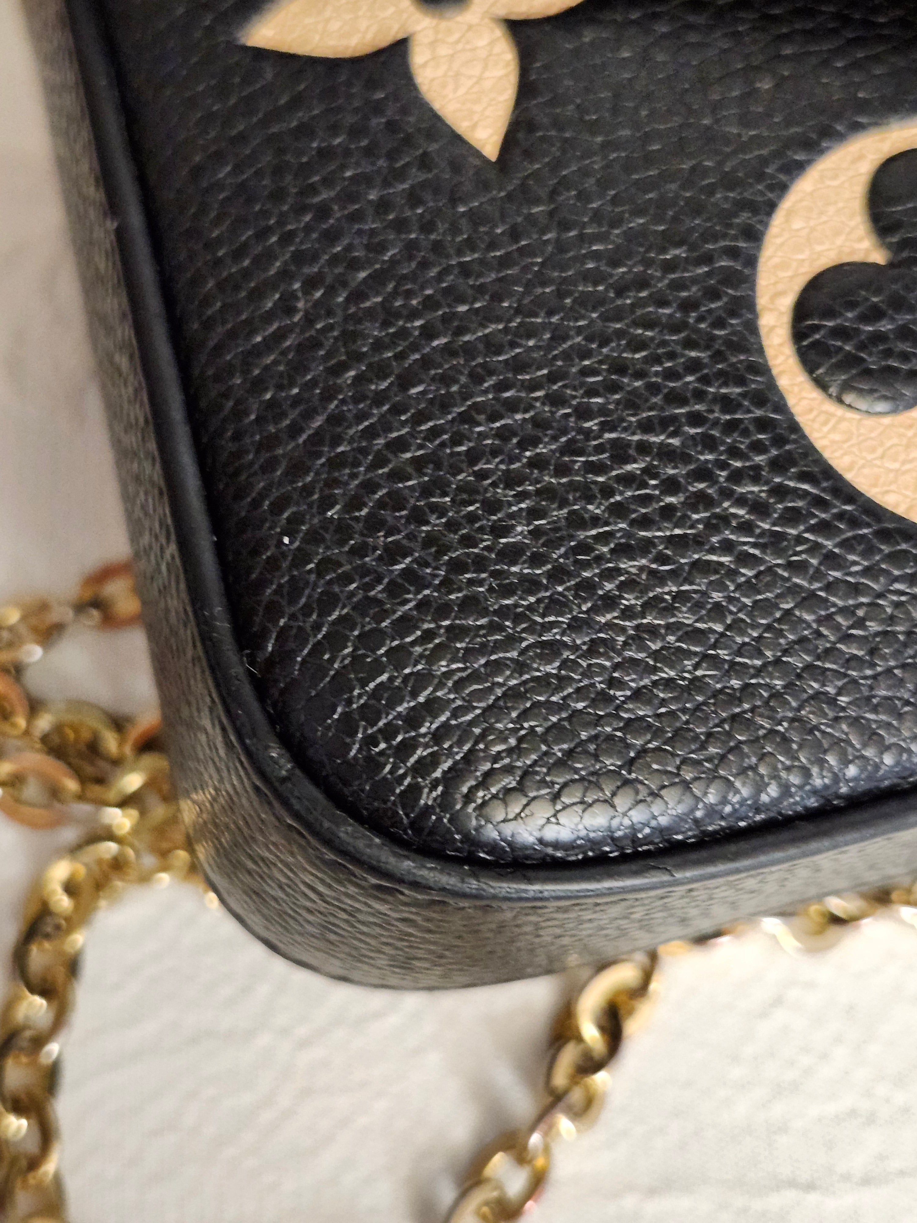 Louis Vuitton Monogram Empreinte Pochette Felicie Bag on Chain with Dustbag