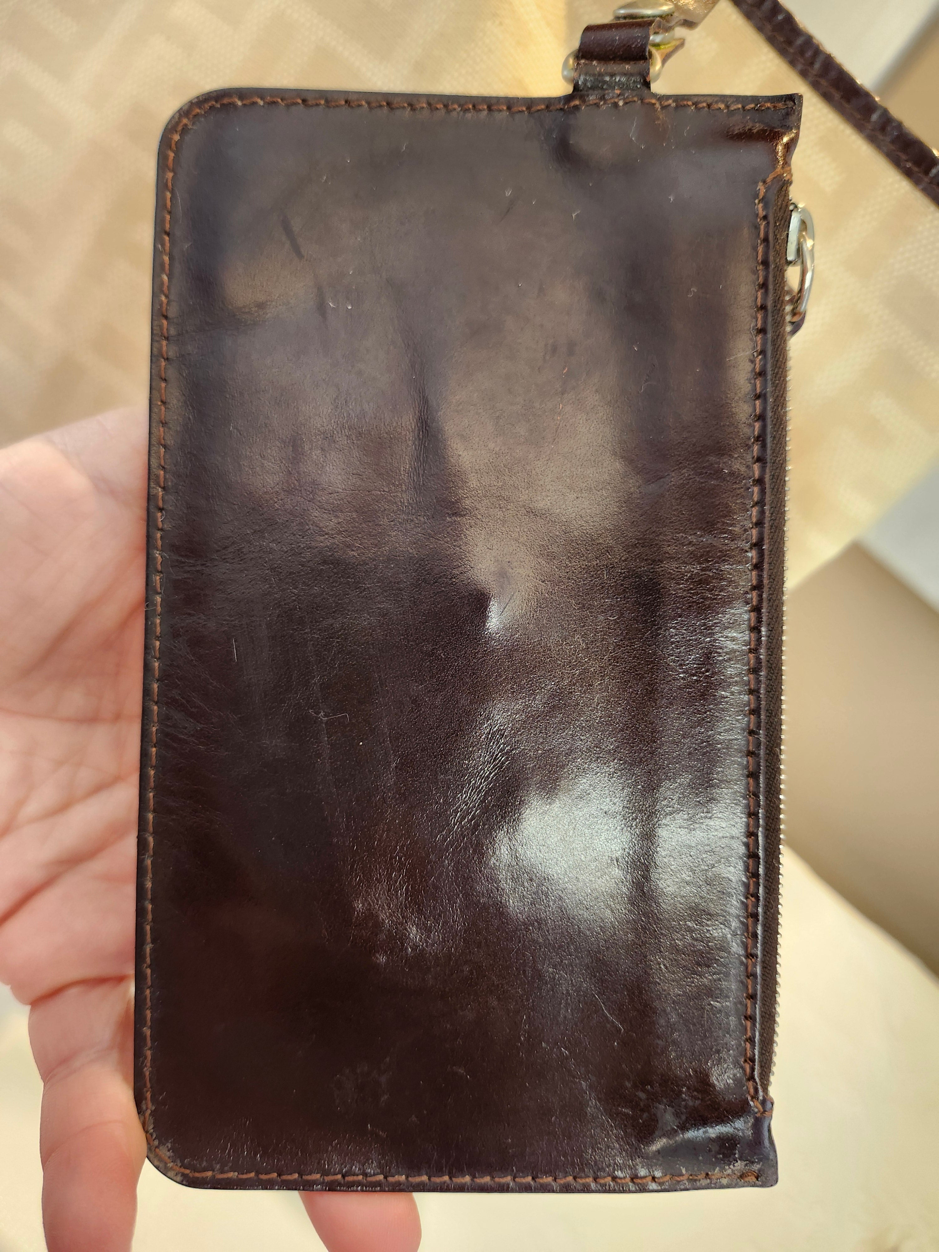 Fendi FF Monogram Cream Neverfull Tote Bag with Leather Pouch Insert