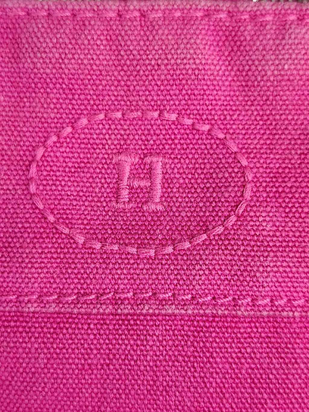 Hermès Toile Mini Bolide Trousse de Voyage Travel Cosmetic Bag in Pink