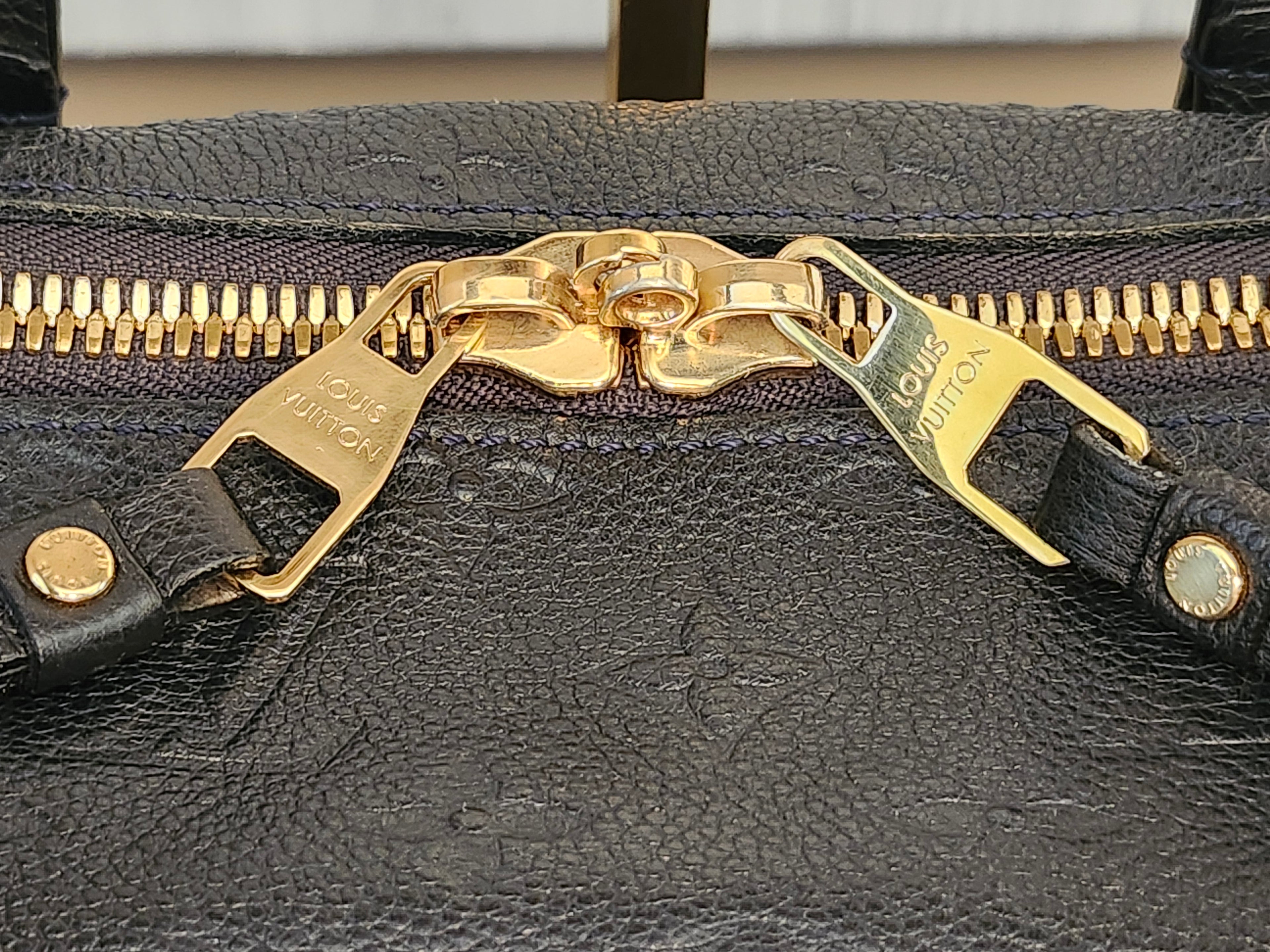 Louis Vuitton Lumineuse PM Monogram Empreinte Bleu Infini with Dustbag and Lock