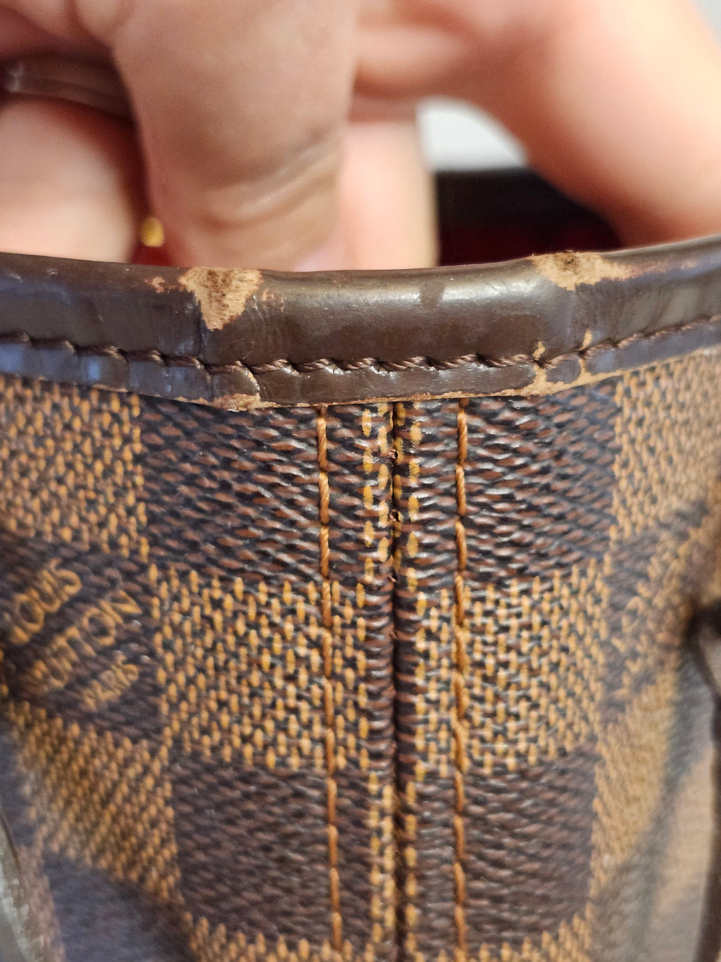 Louis Vuitton Neverfull PM in Damier Ebene Monogram Print