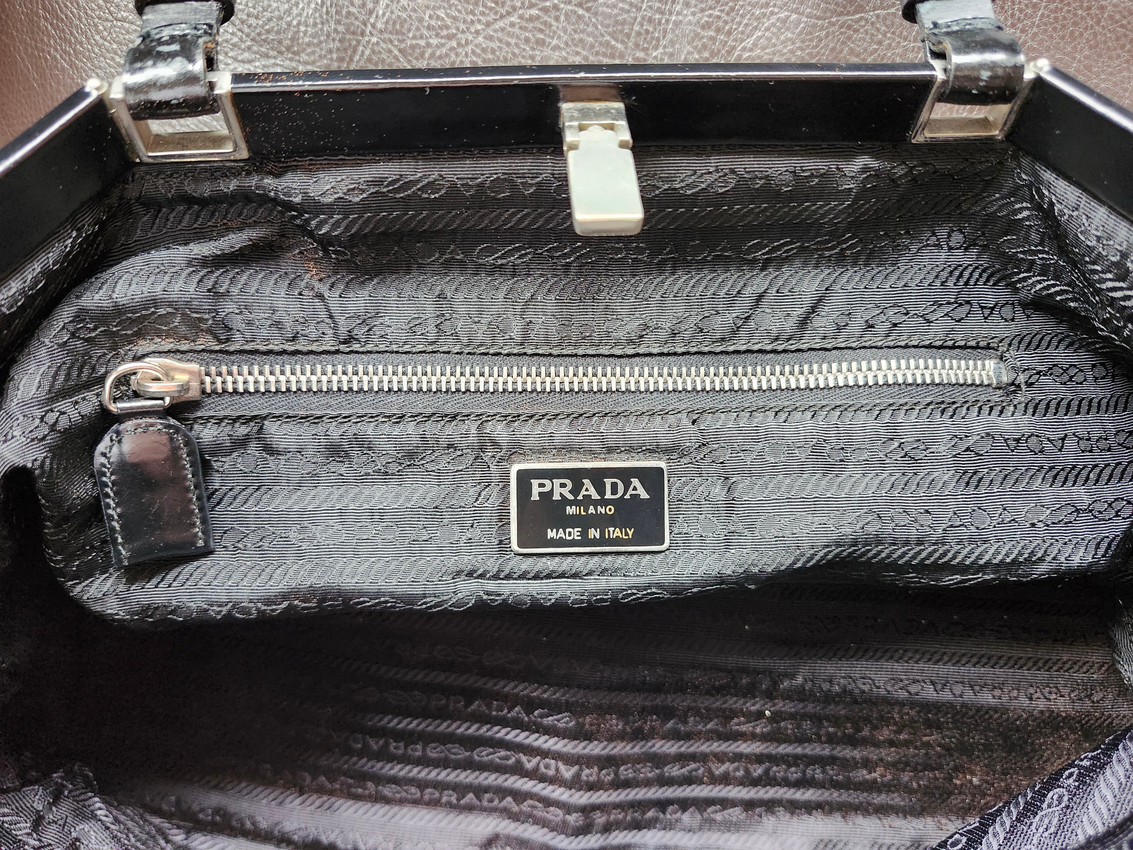 Prada Tessuto Nylon Black Tote Bag