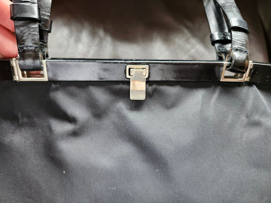 Prada Tessuto Nylon Black Tote Bag