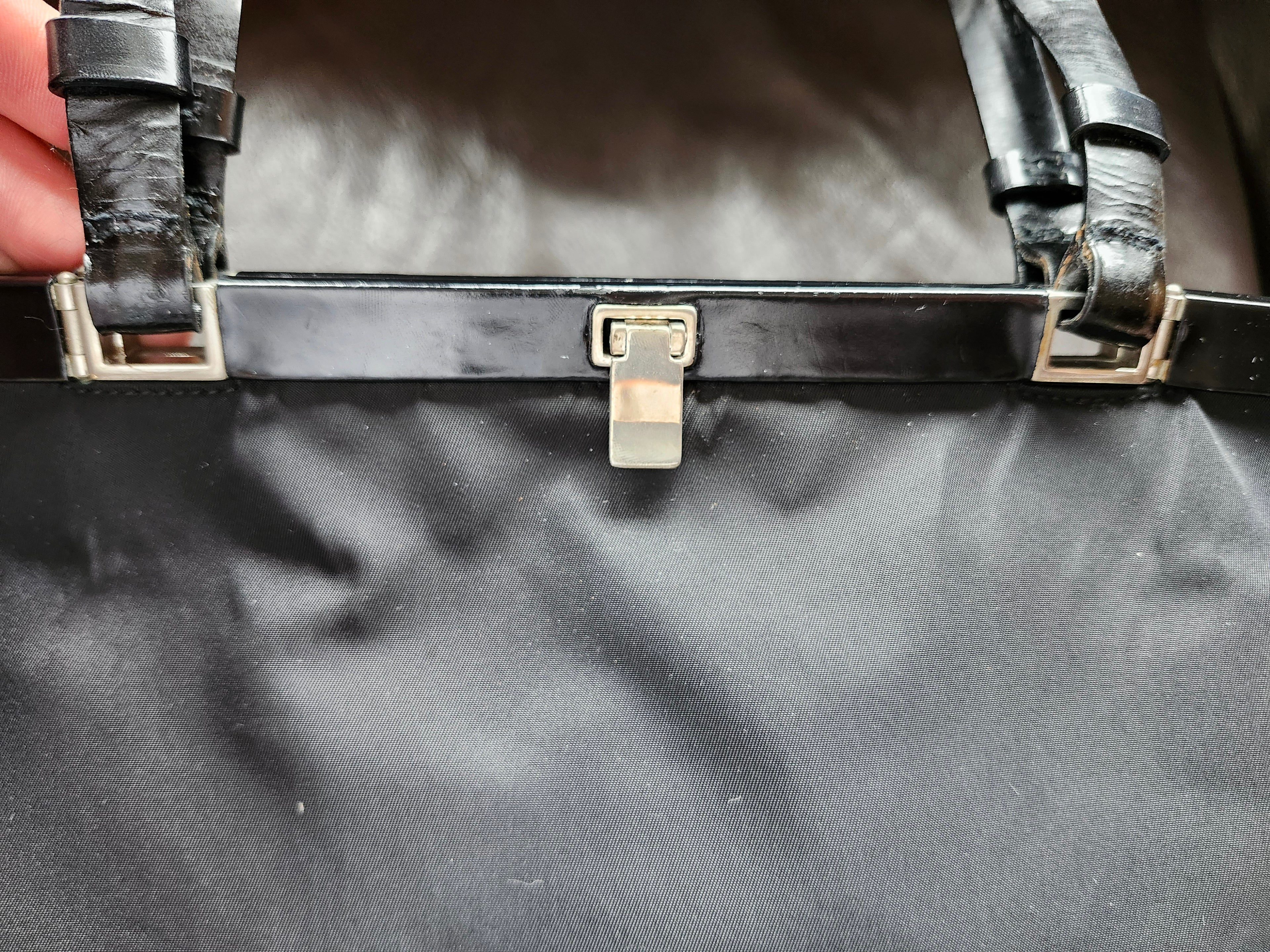 Prada Tessuto Nylon Black Tote Bag