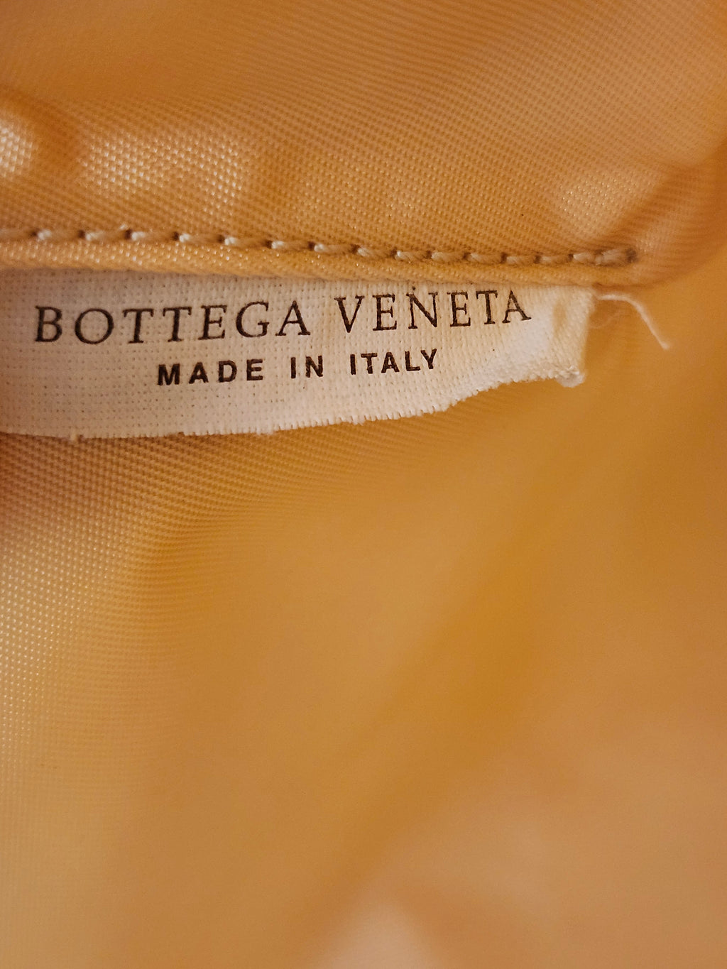 Bottega Veneta Intrecciato Illusion Yellow Nylon Tote with Bag Charm
