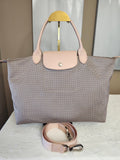 Longchamp Le Pliage Limited Edition Dandy Printed Large Two Way Convertible Top Handle Tote Bag