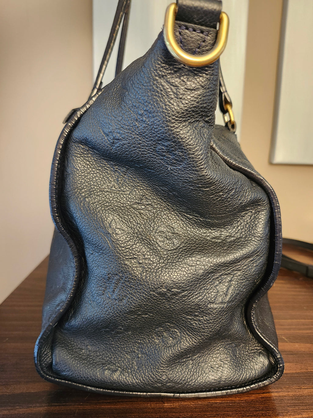 Louis Vuitton Lumineuse PM Monogram Empreinte Bleu Infini with Dustbag and Lock
