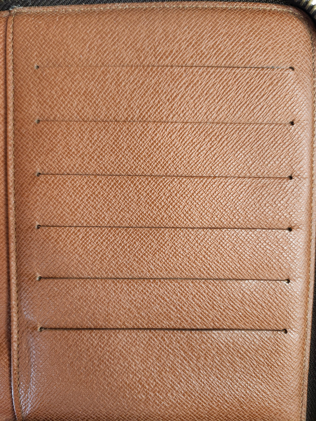 Louis Vuitton Monogram Organizer De Voyage Travel Wallet in Brown and Tan