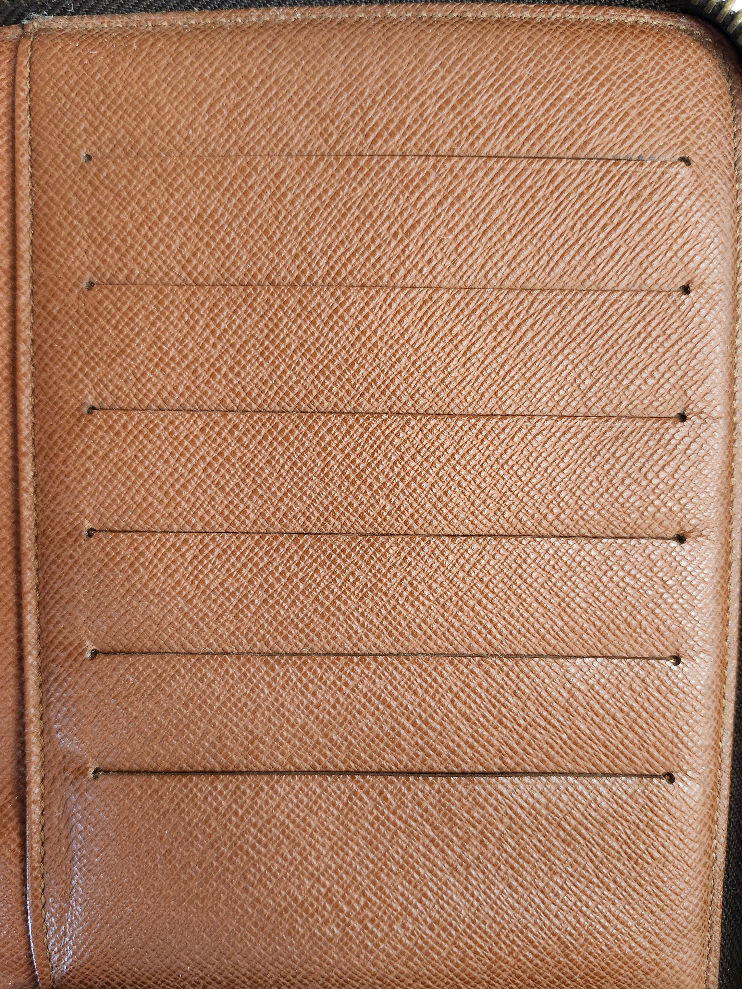 Louis Vuitton Monogram Organizer De Voyage Travel Wallet in Brown and Tan