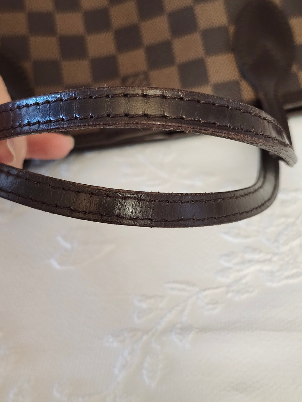 Louis Vuitton Neverfull PM in Damier Ebene Monogram Print