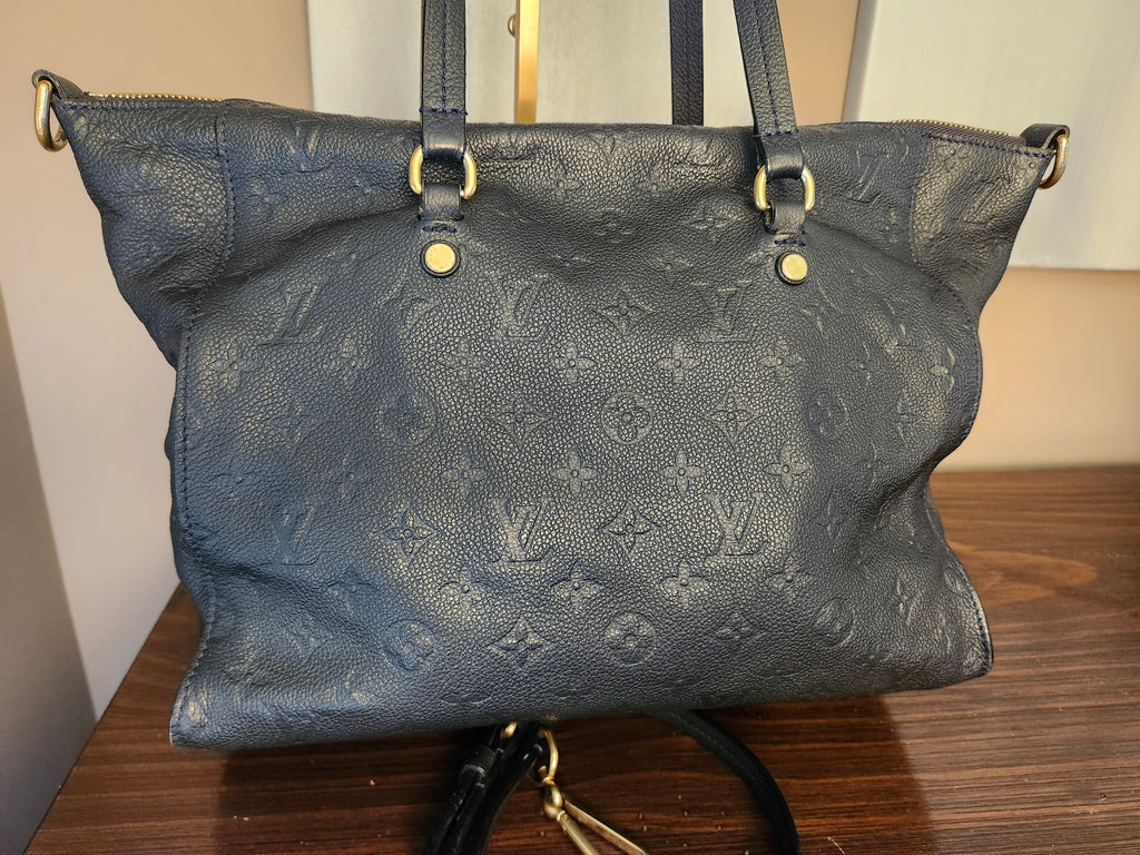 Louis Vuitton Lumineuse PM Monogram Empreinte Bleu Infini with Dustbag and Lock