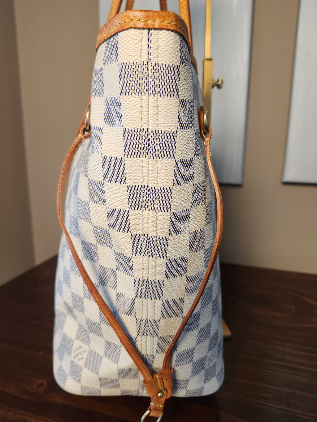 Louis Vuitton Neverfull MM Damier Azur Tote Bag
