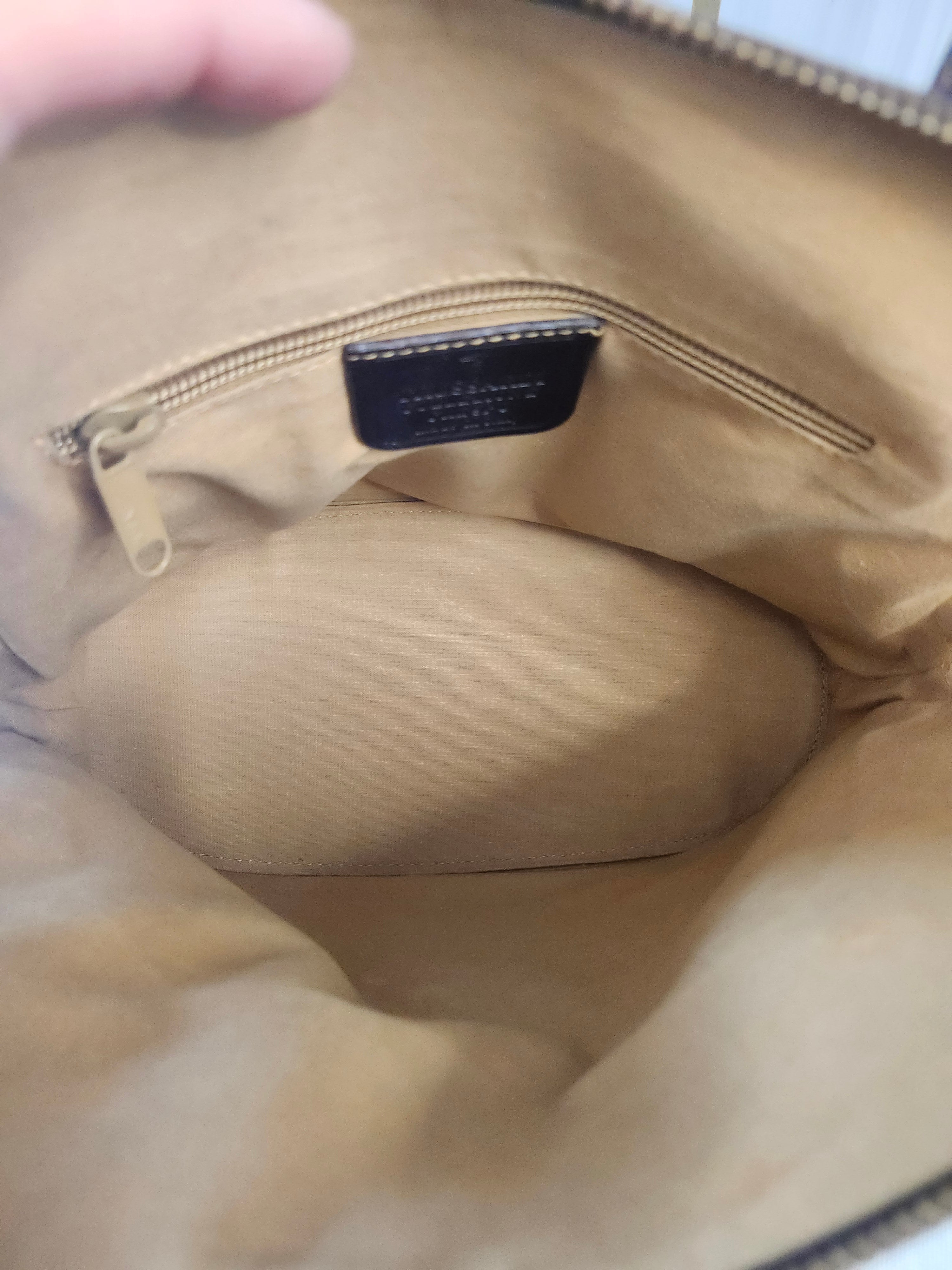 Trussardi Vintage Two Way Brown Leather Women's Bag With Pochette And Dustbag