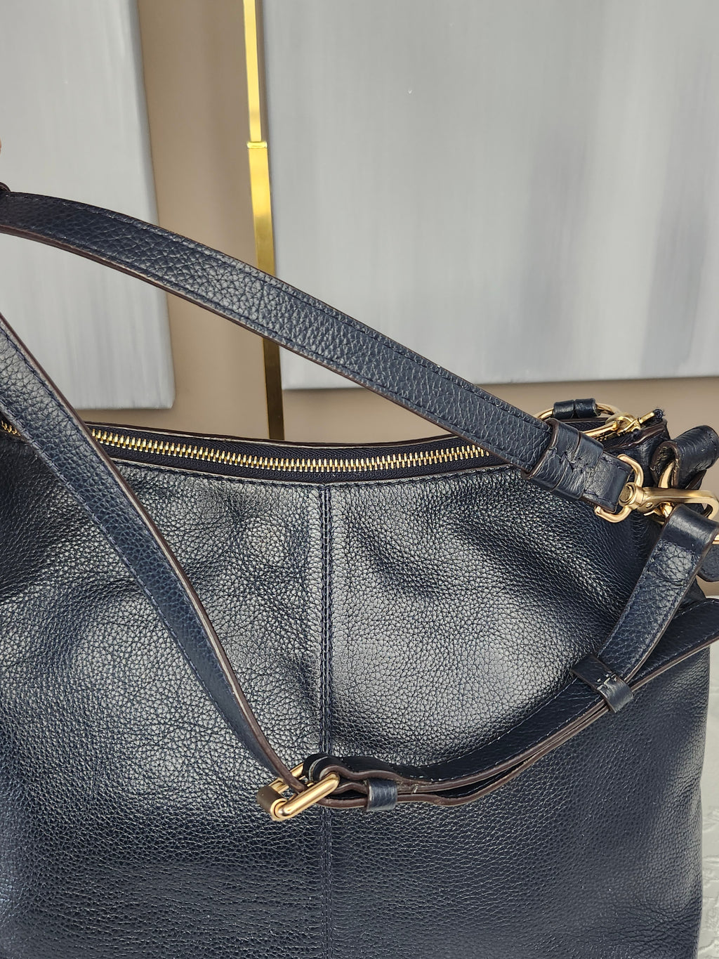 SEE BY CHLOE Joan Suede and Textured Leather 2 Way Bag In Black