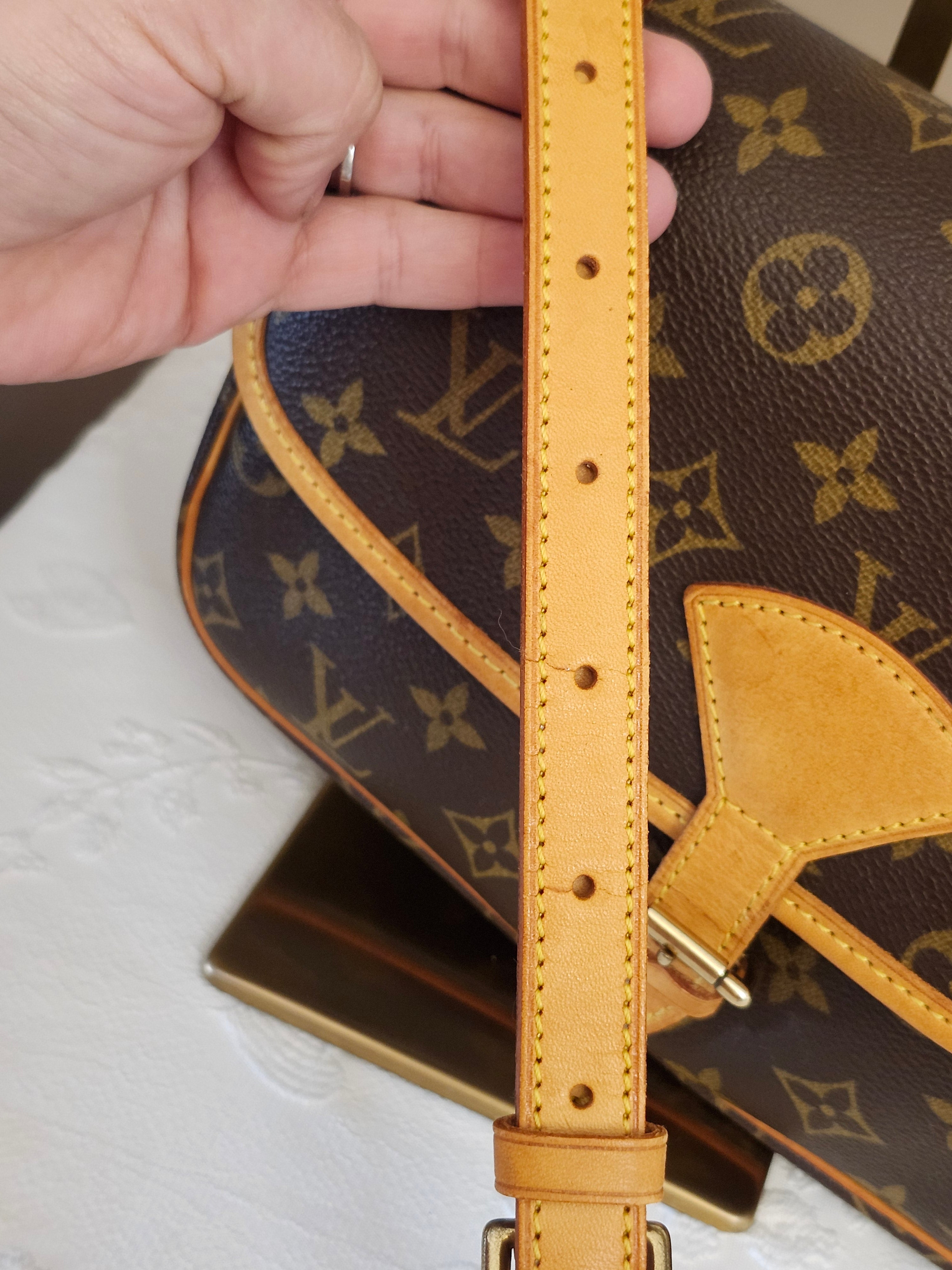 Louis Vuitton Monogram Canvas Sologne Saddle Crossbody Shoulder Bag